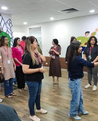 A group of colleagues at an Anaptyss team meet-up